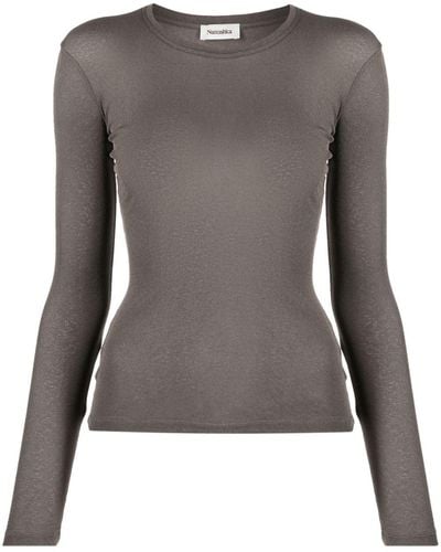 Nanushka Lymme recycled polyester top - Grigio