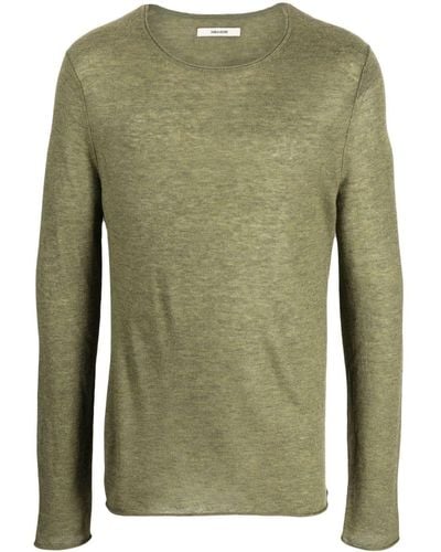 Zadig & Voltaire Teiss Round-neck Cashmere Sweater - Green