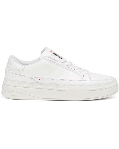 DIESEL Logo-patch Low-top Sneakers - White