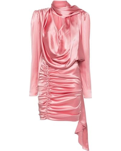 Magda Butrym Minikleid mit drapierten Akzenten - Pink
