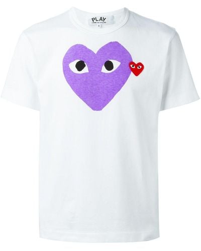COMME DES GARÇONS PLAY Heart Print T-shirt - White
