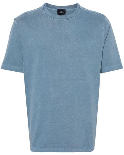 PS by Paul Smith Logo-patch Cotton T-shirt - Blue