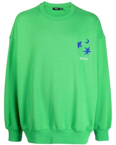 FIVE CM Sweatshirt mit grafischem Print - Grün