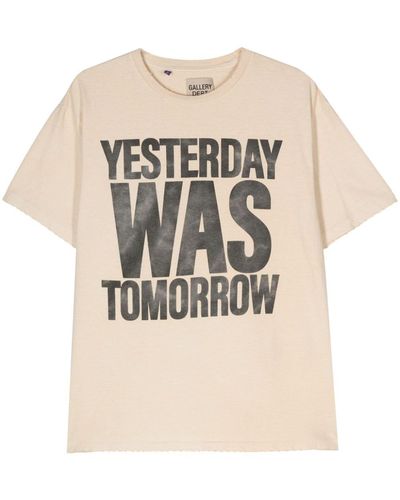 GALLERY DEPT. Yesterday Was Tomorrow Tシャツ - ナチュラル