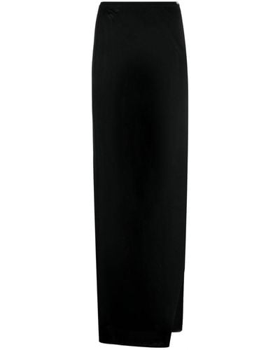 Versace サイドスリット マキシスカート - ブラック
