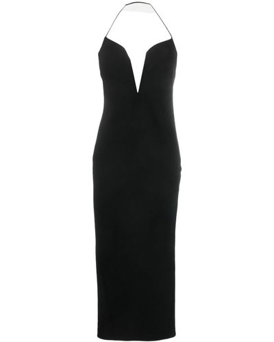 Givenchy Maxi-jurk Met Halternek - Zwart