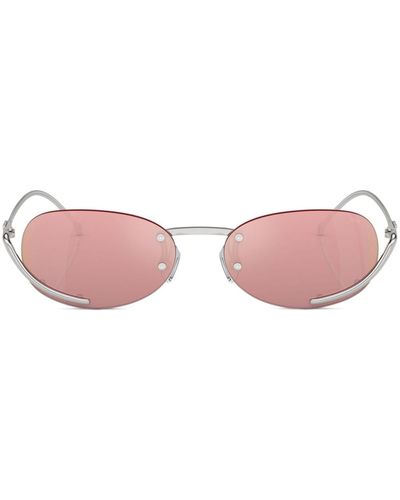 DIESEL 0dl1004 Oval-frame Sunglasses - Pink