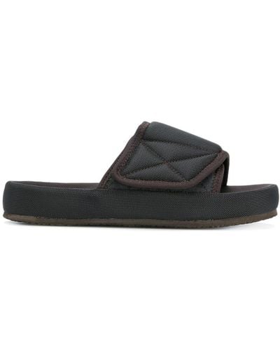 Yeezy Nylon Slipper Sandals In Black