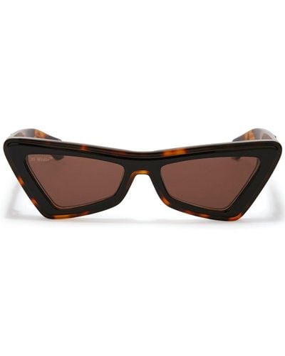 Off-White c/o Virgil Abloh Artemisia Cat-eye Sunglasses - Brown