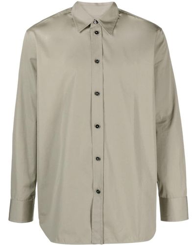 Jil Sander Long-sleeve Cotton Shirt - Green