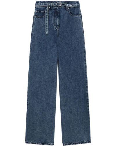 3.1 Phillip Lim Weite Jeans mit Gürtel - Blau