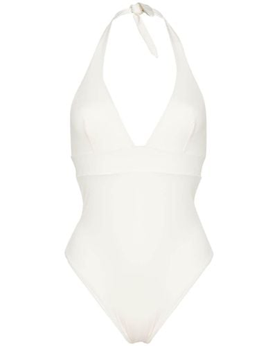 Mc2 Saint Barth Marylin Low-back Swimsuit - White