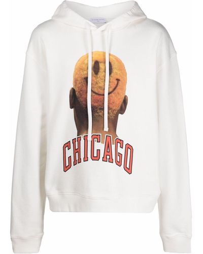 ih nom uh nit Chicago Print Hoodie - White