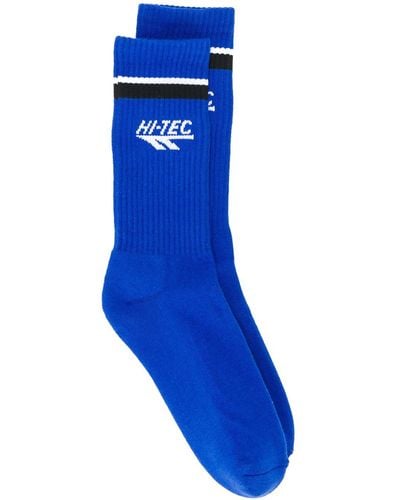 Rassvet (PACCBET) Ribbed Logo Socks - Blue