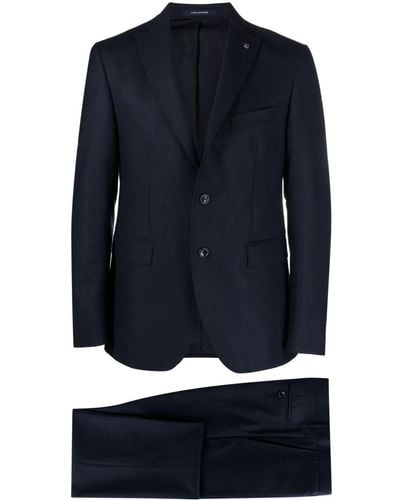 Tagliatore Single-breasted Wool Suit - Blue