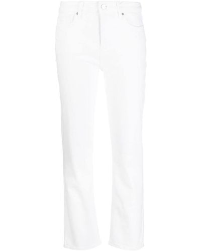 PAIGE Mid-rise Cropped Slim Jeans - White