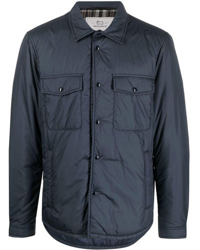 Woolrich Surchemise à boutonnière - Bleu