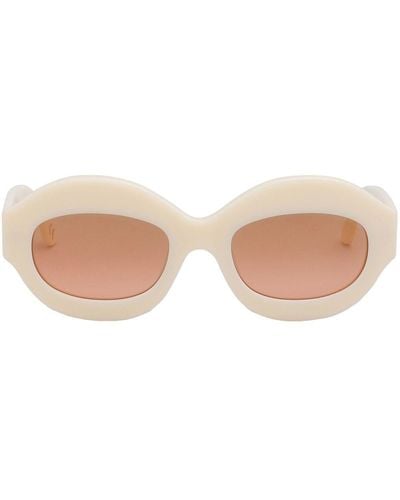 Marni Round-frame Sunglasses - Natural