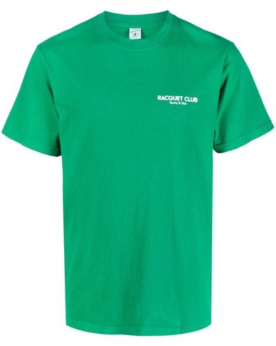 Sporty & Rich Racquet Club Print T-shirt - Green
