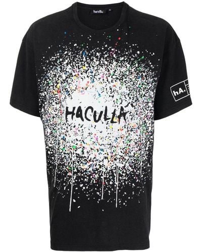 Haculla T-shirt à effet taches de peinture - Noir