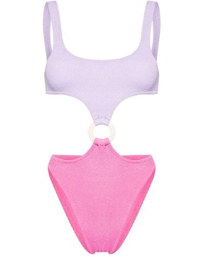 Mc2 Saint Barth Laurel Crinkled Swimsuit - Pink