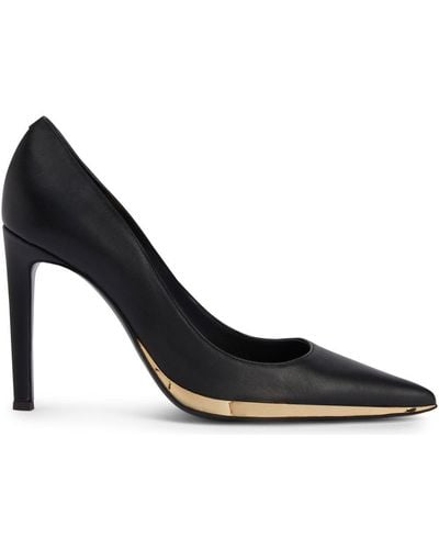 Giuseppe Zanotti Virgyn 105mm Leather Court Shoes - Black