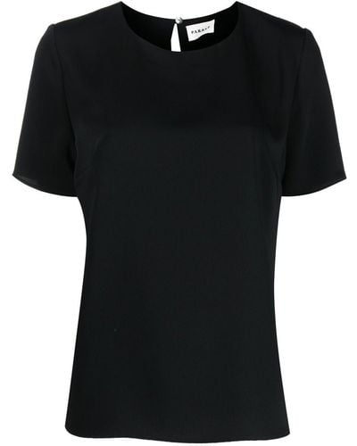 P.A.R.O.S.H. Short-sleeved Blouse - Black