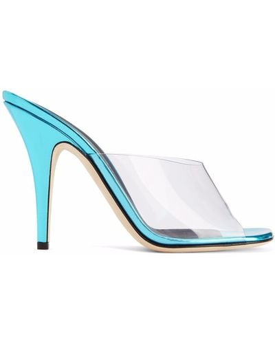 Giuseppe Zanotti Earthshine Plexi-detail Sandals - Blue