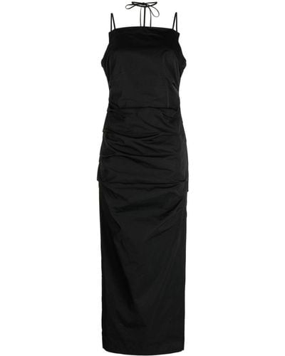 Rachel Gilbert Prescott Multi-strap Fitted Dress - Zwart