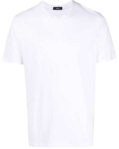 Herno Camiseta con placa del logo - Blanco