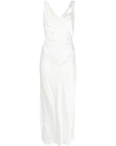 Acler Edenbridge Satin Midi Dress - White