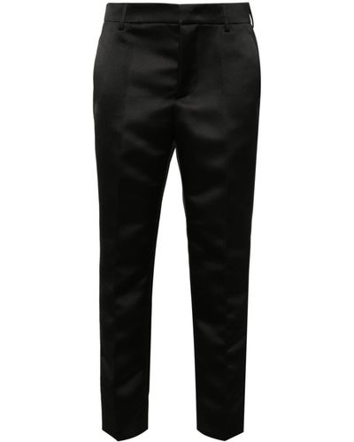 Philosophy Di Lorenzo Serafini Cropped Satin Trousers - Black