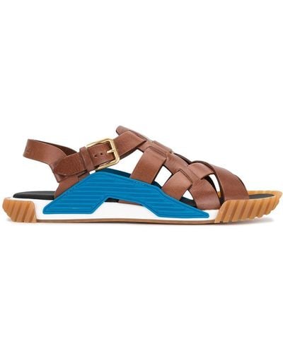 Dolce & Gabbana Ns1 Sandals In Cowhide - Brown