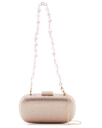 Serpui Emma Crystal-embellished Clutch Bag - Pink