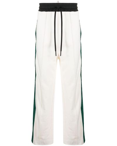 3 MONCLER GRENOBLE Pantaloni sportivi con banda laterale - Bianco
