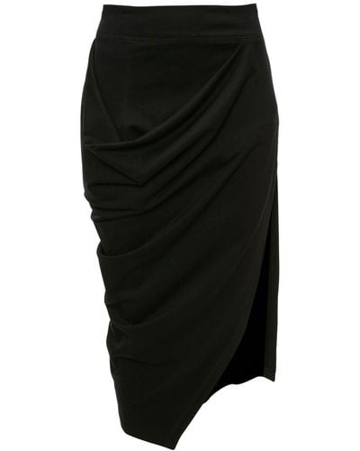 JW Anderson Asymmetric Draped Skirt - Black