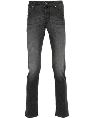 Incotex Klassische Slim-Fit-Jeans - Grau