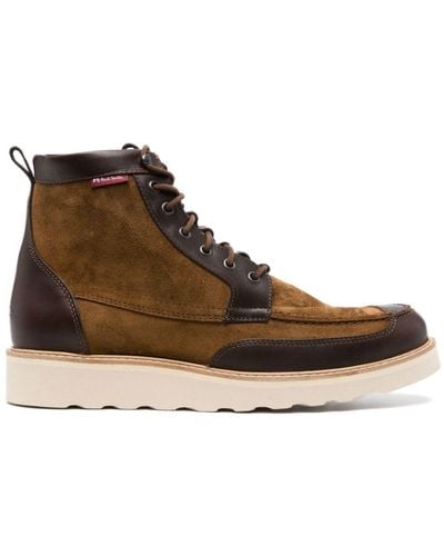 PS by Paul Smith Tufnel Suede Ankle Boots - Brown