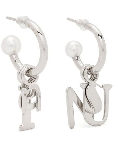 Sunnei Boucles d'oreilles pendantes en métal - Blanc