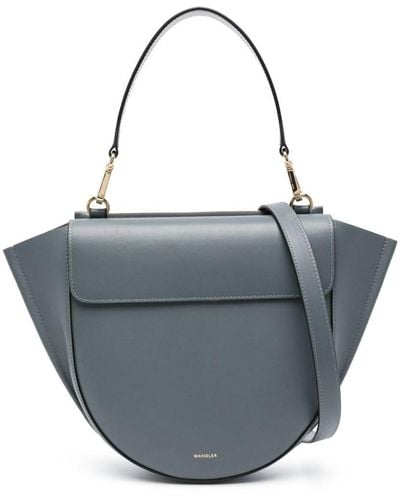 Wandler Medium Hortensia Leather Bag - Blue
