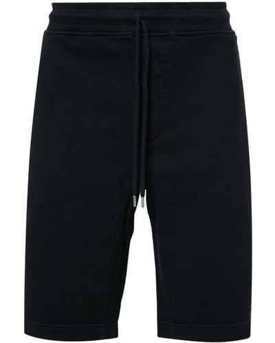 C.P. Company Black Cotton Bermuda Shorts - Blue