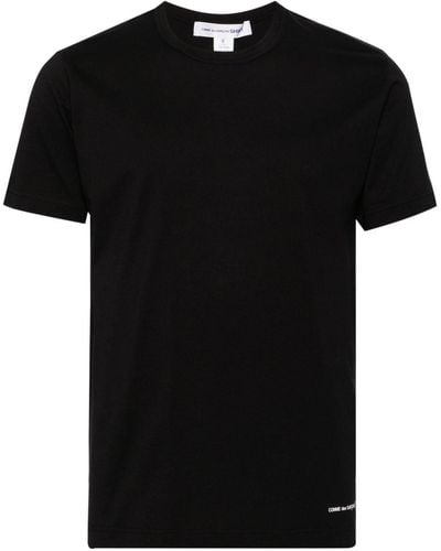 Comme des Garçons T-Shirt mit Logo-Print - Schwarz