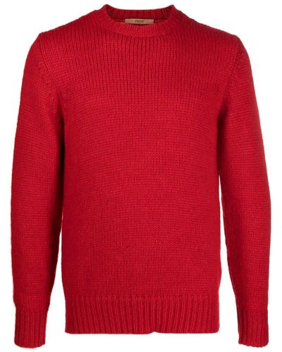 Nuur Alpaca-wool Knit Sweater - Red