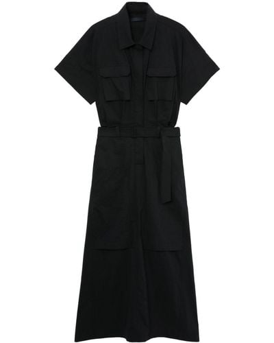 Juun.J Structured Belted Dress - Black