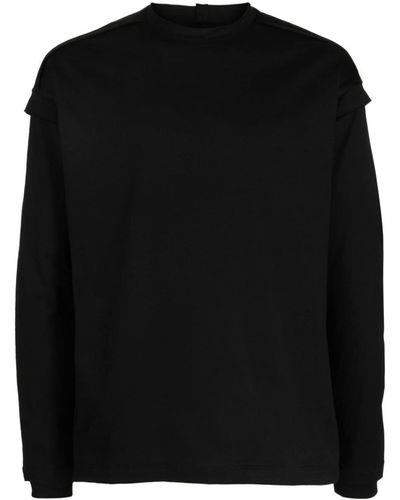 The Viridi-anne Long-sleeve Cotton T-shirt - Black