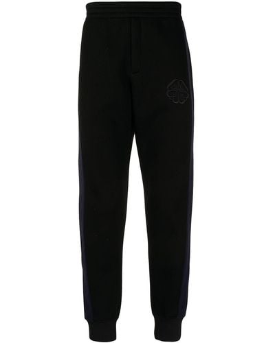Alexander McQueen Pantalon de jogging à logo - Noir