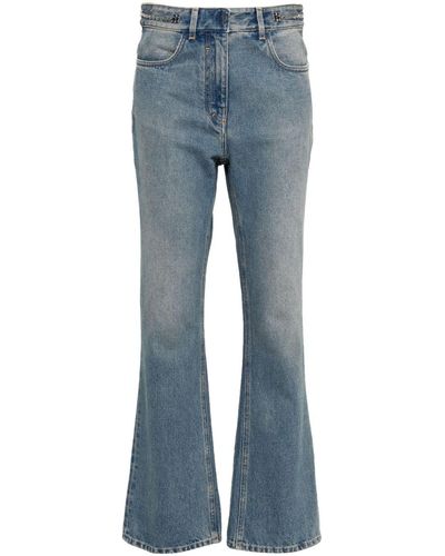 Givenchy 4G-Motif Straight-Leg Jeans - Blue