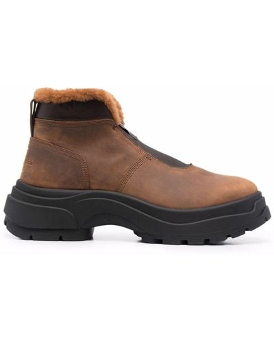 Maison Margiela Chunky-sole Ankle Boots - Brown