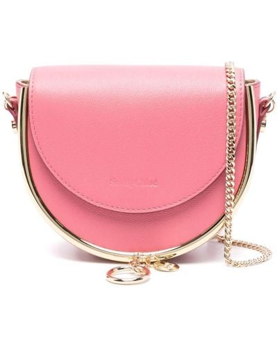 See By Chloé Mara Leather Cross Body Bag - Pink