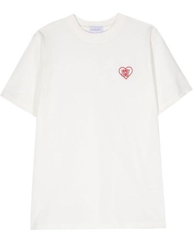 FAMILY FIRST Embroidered-logo Cotton T-shirt - White